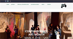 Desktop Screenshot of contemporaryartmonth.com